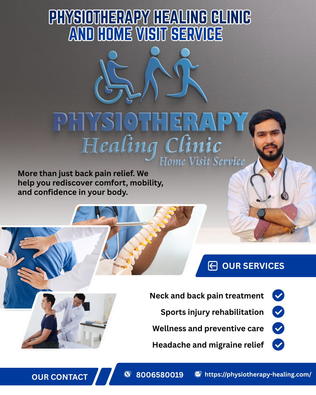 🌟 Your Health, Our Priority – Physiotherapy Healing Clinic by Dr. Mahesh Tyagi 🌟